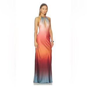 Marie Gown in Orange Blue Ombré - Lovers & Friends REVOLVE
